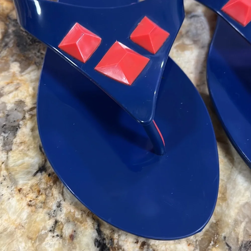 Melissa Shoes Blue / Coral Jelly Multicolor Sandals size 9 - Picture 2 of 13